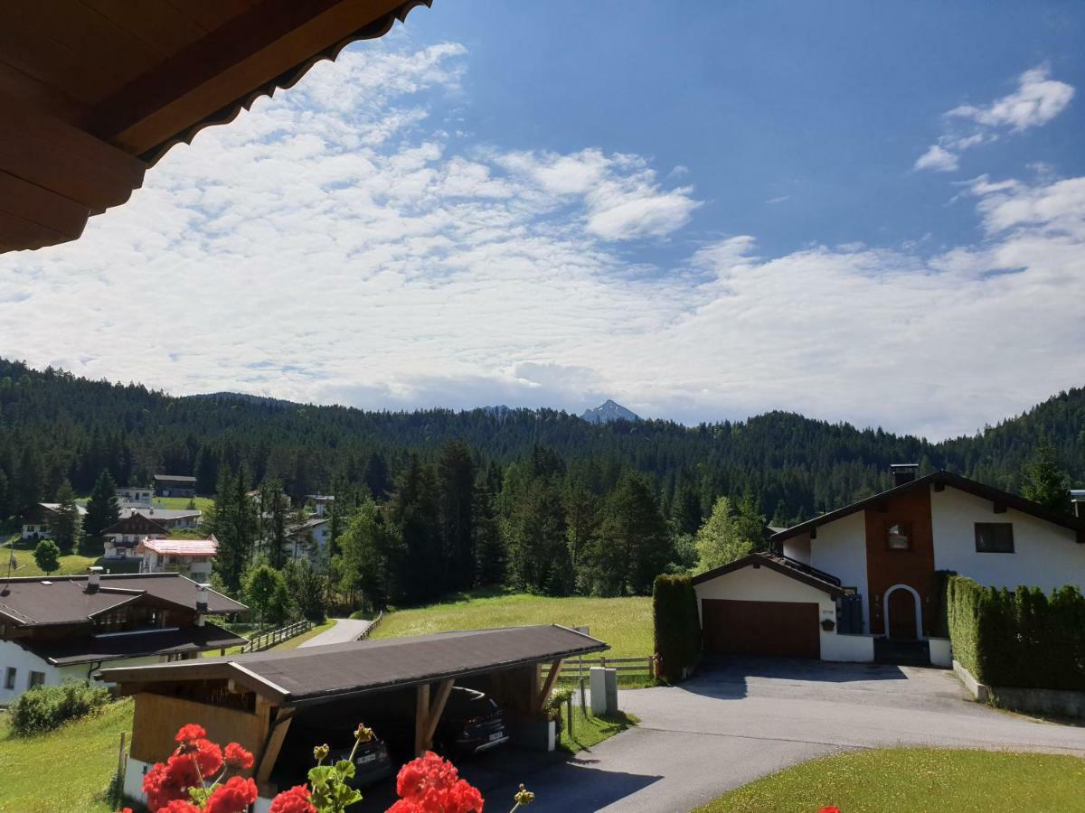 Haus Schiefer Lägenhet Leutasch Exteriör bild
